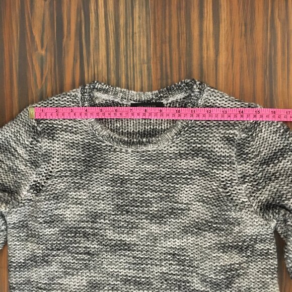 [Ann Taylor] Variegated Grey Knit Sweater | M | Good - Picture 5 of 10